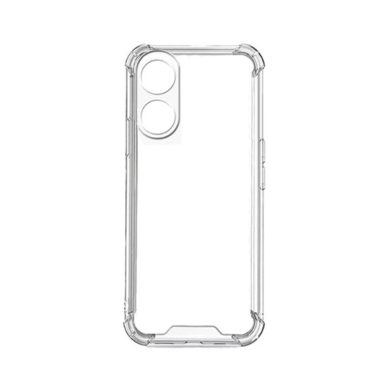 Capa de Silicone com Cantos Dura para Oppo A17 Transparente